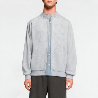 Fashionable Fake Two-Piece Men's Sweatshirt