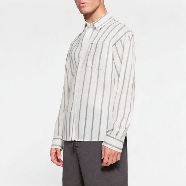Men's Striped Long Sleeve Shirt 