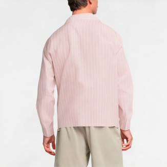 Retro Pink Striped Shirt