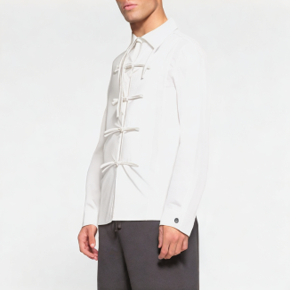 Retro Buttoned Long-Sleeved Shirt 