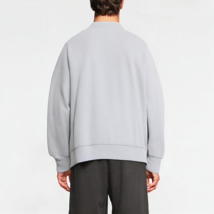 Simple Retro V-neck Solid Color Sweatshirt