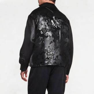 Men's Ice Silk Hidden Flower Shirt
