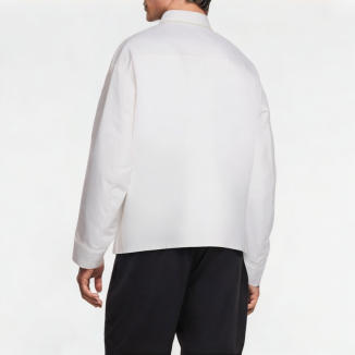 Spring Denim Splicing Shirt 