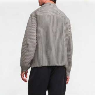 Premium Contrast Stripe Lapel Shirt 