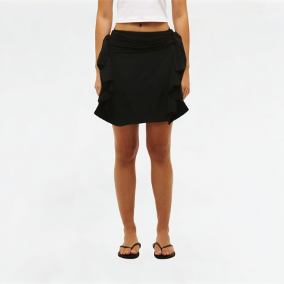 Asymmetrical Slim Short Skirt