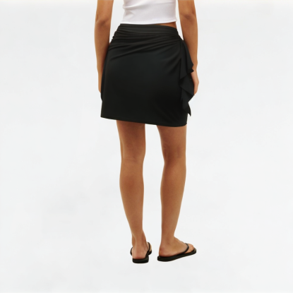Asymmetrical Slim Short Skirt
